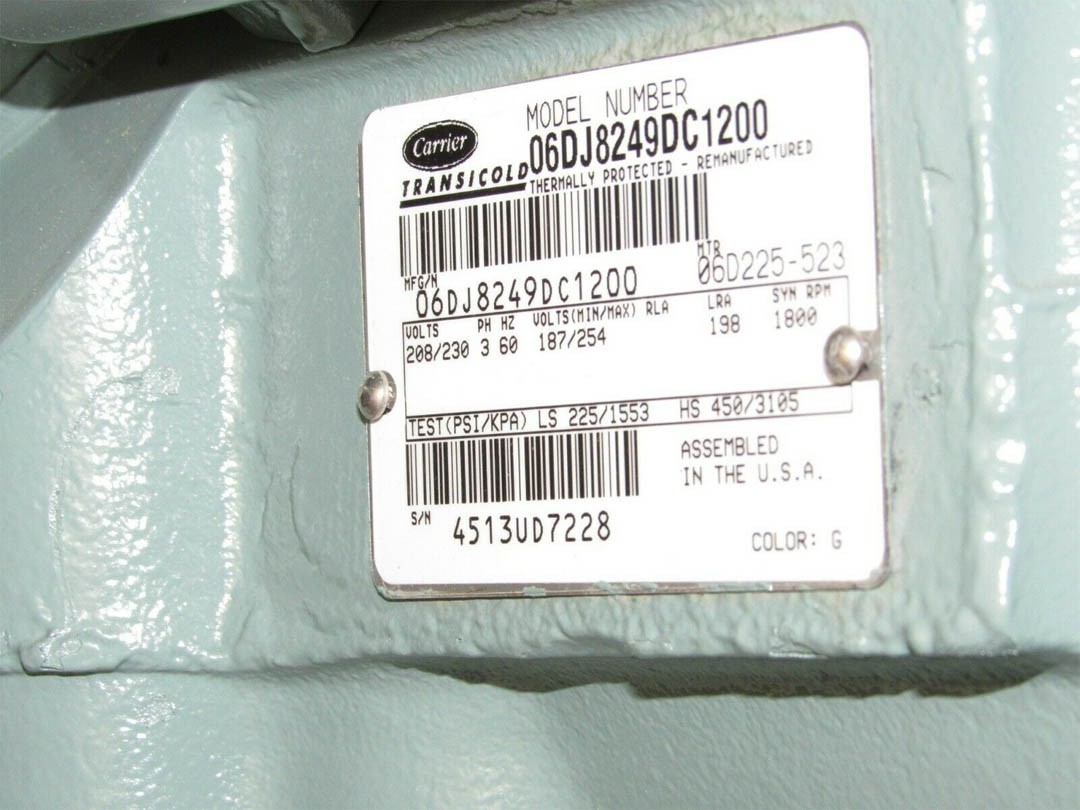 06DJ8249DC1200 Carrier Refrigeration Compressor